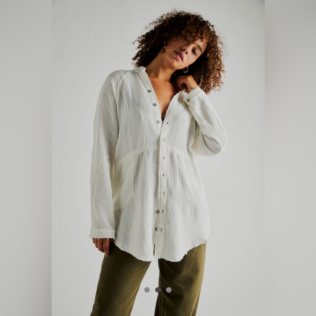 Free People Summer Daydream Tunic Shirt Xl